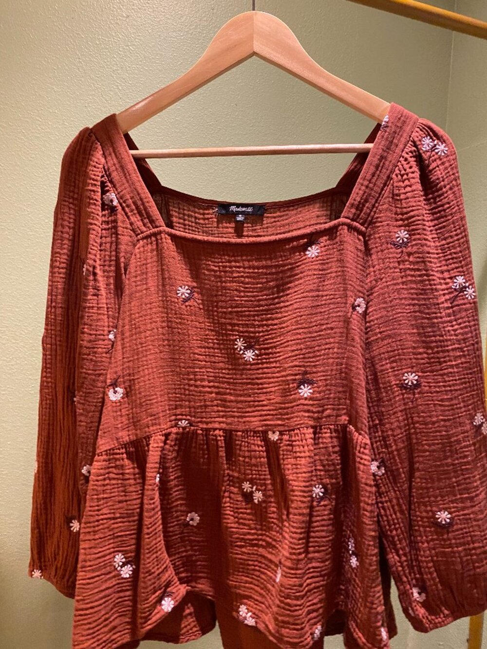Madewell Lighstpun Floral Top